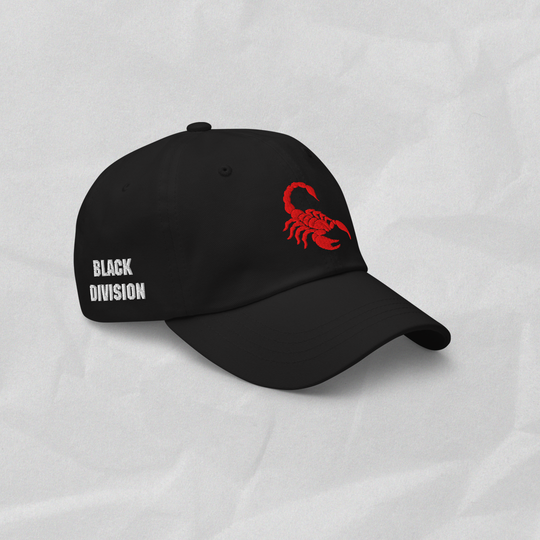 Black Division dad hat.