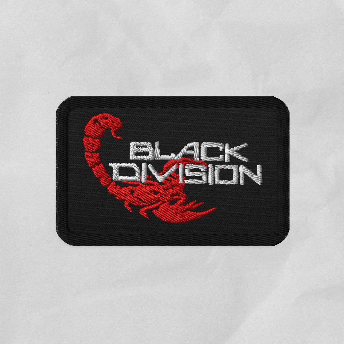 black div patches.