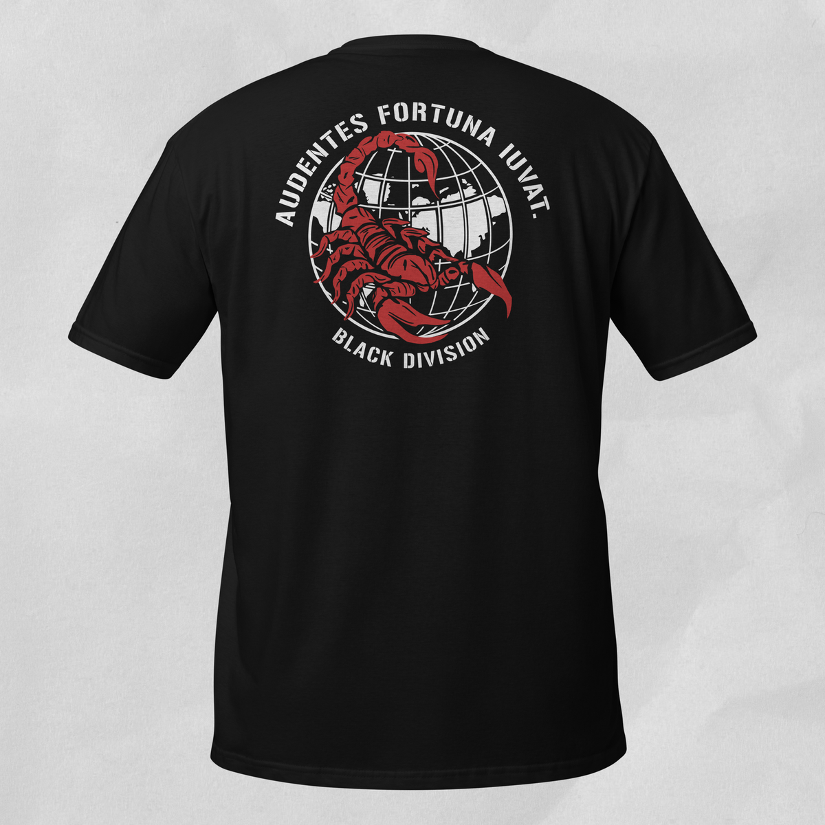 fortune favors black div tee.