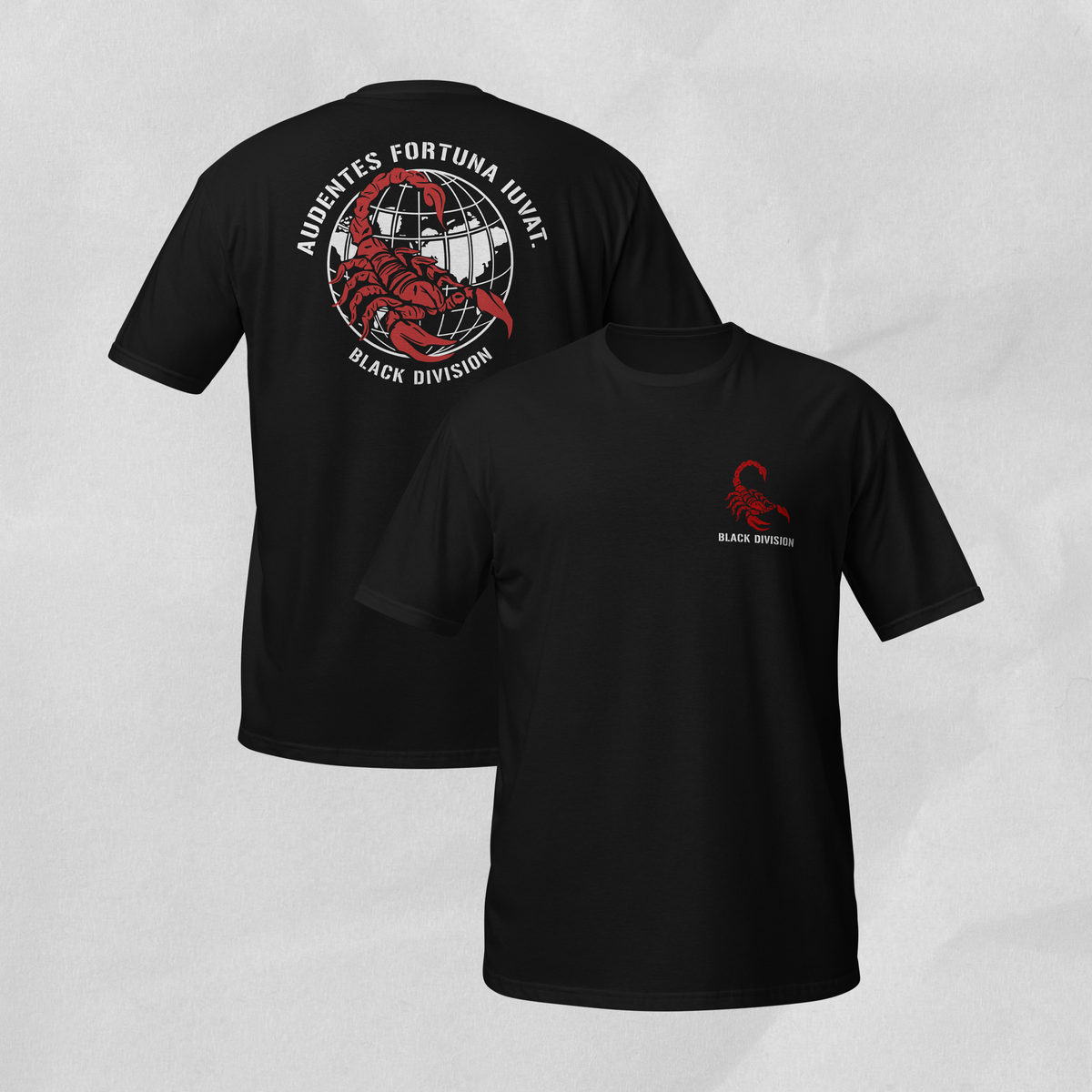 fortune favors black div tee.
